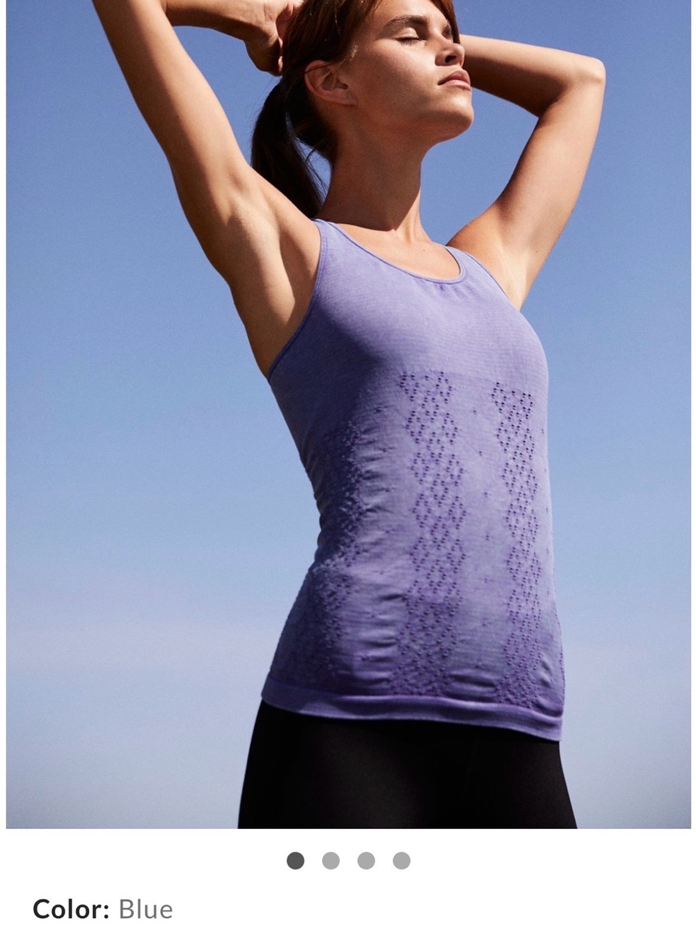 Free People movement Seamless Blue Venus tank